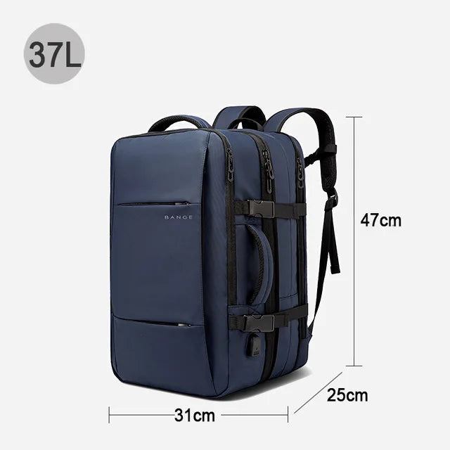 BANGE Travel Backpack – Stylish, Expandable & Functional for Men