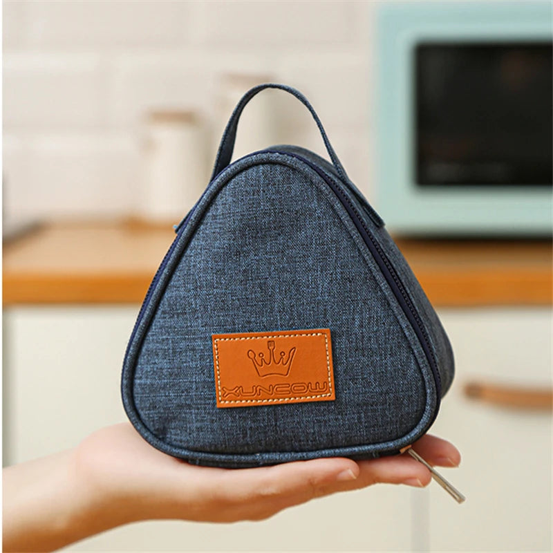 Mini Triangular Insulated Bag – Compact & Convenient Thermal Cooler for Lunch