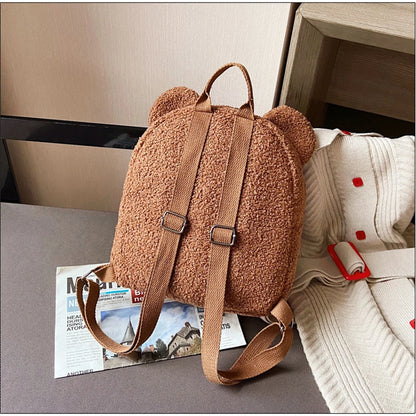 Women’s Cute Bear Shaped Shoulder Backpack