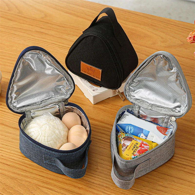 Mini Triangular Insulated Bag – Compact & Convenient Thermal Cooler for Lunch