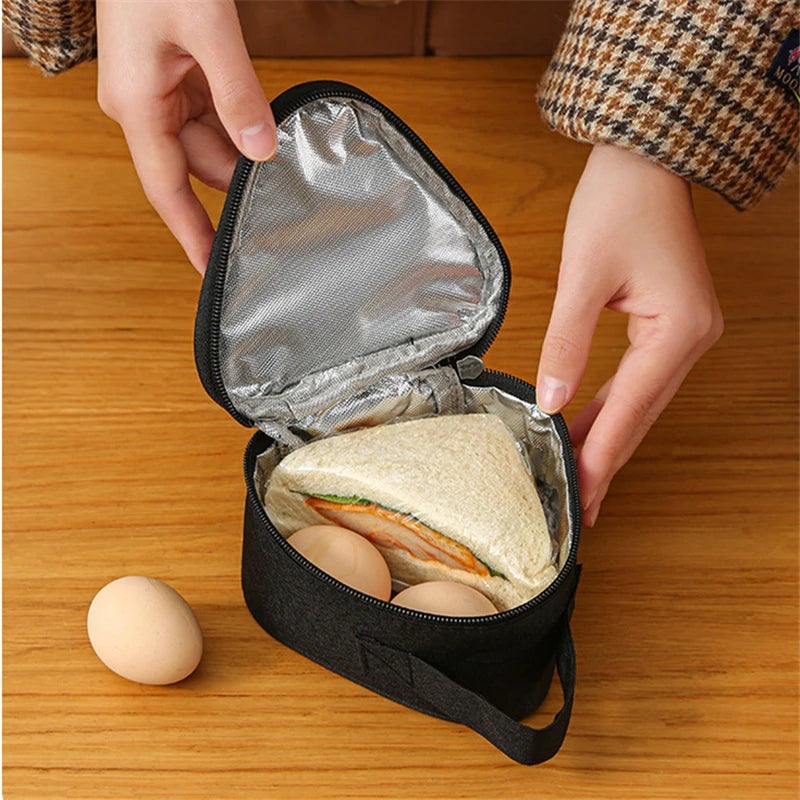 Mini Triangular Insulated Bag – Compact & Convenient Thermal Cooler for Lunch