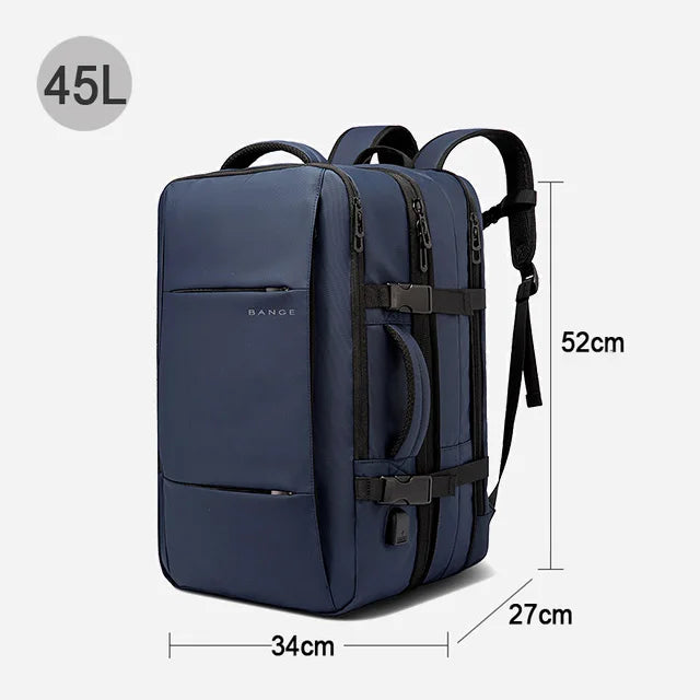 BANGE Travel Backpack – Stylish, Expandable & Functional for Men