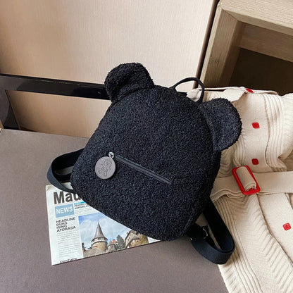 Women’s Cute Bear Shaped Shoulder Backpack