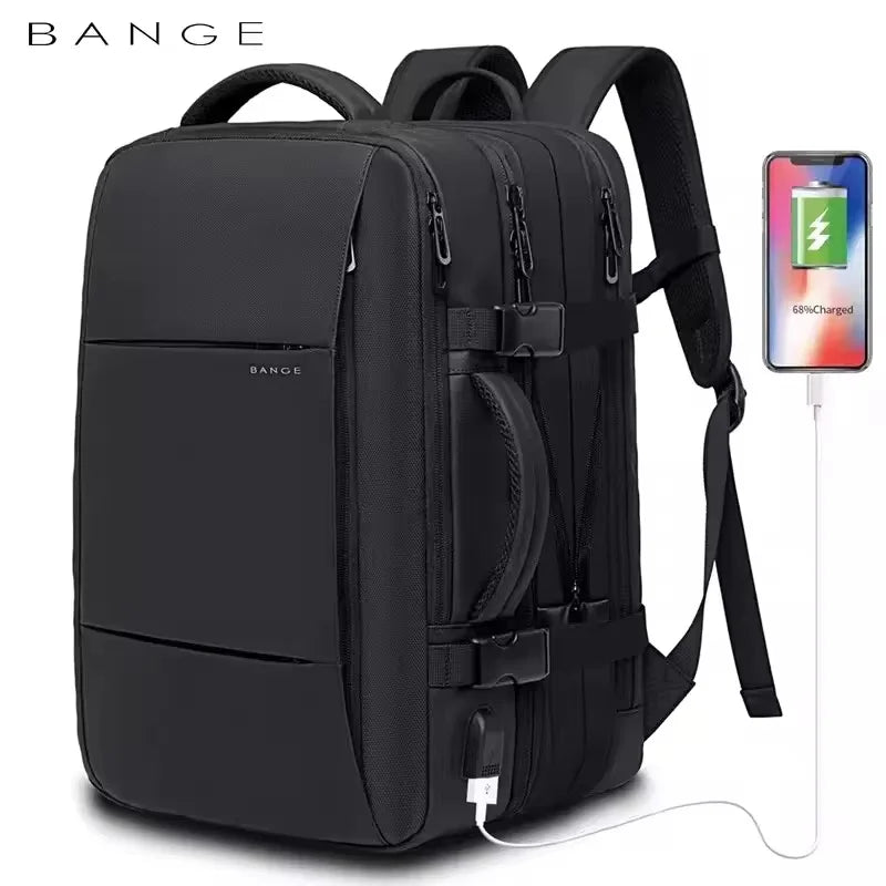 BANGE Travel Backpack – Stylish, Expandable & Functional for Men